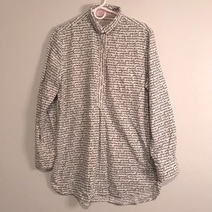 Victoria's Secret Script Print Sleep Shirt